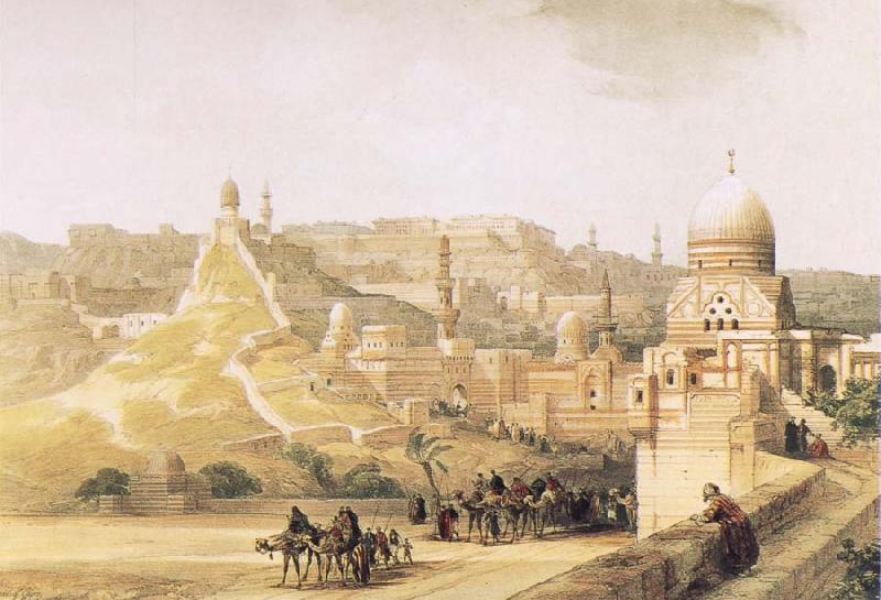 David Roberts The Citadel of Cairo oil painting image